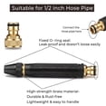 thumbnail image 5 of Heavy Duty Adjustable Twist Hose Nozzle Jet Sweeper Nozzle, Powerful High-Pressure Home Car Wash & Garden Sprayer, Heavy-Duty Solid Brass High-Pressure Hose Nozzle (3Pcs), 5 of 7