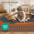 thumbnail image 4 of ODIKA Planet Design With Bold Continents And Interlocking Border Earth World Map for Dining Room, Large Office, Lounge, Non-Slip Chair-Friendly, 4 of 7
