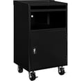 thumbnail image 2 of Mobile Computer Cabinet, Black, 27"W x 24"D x 49-1/4"H, 2 of 7
