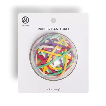 5.6oz Rubber Band Ball Assorted Colors