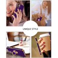 thumbnail image 6 of iPhone 11 Case, iPhone 11 Phone Case Electroplated iPhone 11 Case with 360° Ring Holder Kickstand Soft TPU Car Mount Supported Shockproof Protective Plating iPhone 11 Case Cover, Dark Purple, 6 of 15