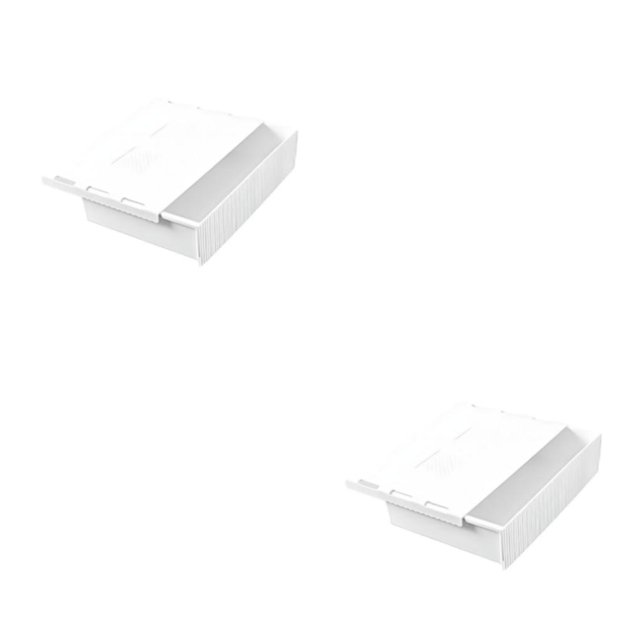 Tholdsy Organizador de almacenamiento de escritorio Fácil acceso e instalación sin costuras Cajón de escritorio autoadhesivo invisible extra extra grande 2piezas