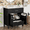 Black, variant on Harper & Bright Designs 30" Bathroom Vanity with Ceramic Sink, Bathroom Vanity Cabinet with Storage Door and Built-in Hidden Drawer, White