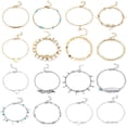 thumbnail image 1 of serony 12 Pieces Ankle Bracelets Creative Colour-fast Durable Comfortable Ankles Chains Exquisite Chic Girls Anklets for Dress Decor Type 4 Type 5 1Set, 1 of 6