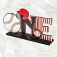 thumbnail image 4 of Belanttega Baseball One Letter Sign Table Centerpiece First Birthday Decoration, My Rookie Year Centerpieces Sport Theme Party Supplies One Year Old 1st Birthday Photo Props, 4 of 7