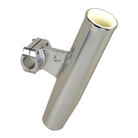 Aluminum Horizontal Clamp-On Rod Holder - Polished Finish - 1.05 in. OD - Durable Design