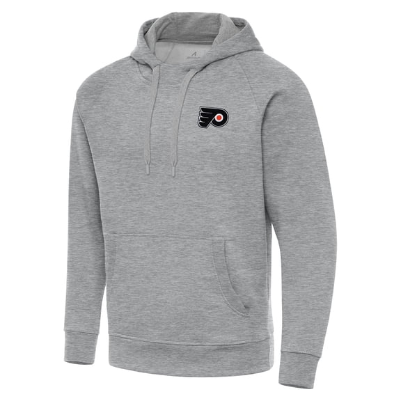 Men's Antigua Heather Gray Philadelphia Flyers Big & Tall Victory Pullover Hoodie