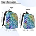 thumbnail image 2 of Rocae Rainbow Glitter for Canvas College Laptop Backpack for Men Women-Small, 2 of 5