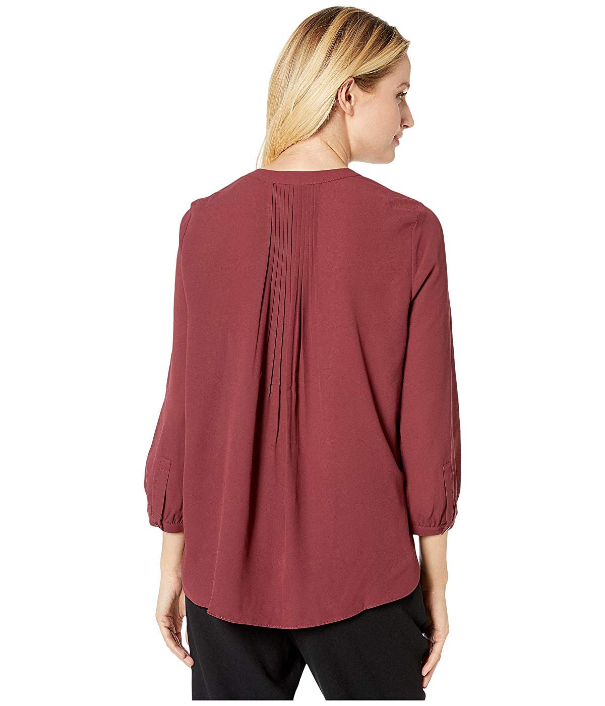 NYDJ Womens Flounce Crossover Blouse