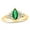 Yellow, variant on 0.19 CTW Diamond & Marquis Emerald Ring, 14K White Gold - Size 9