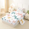thumbnail image 2 of Erosebridal Colorful Ribbon Bow Kids Twin Sheet Sets,Watercolor Cute Bowknot Bedding For Girls 3pcs, 2 of 6