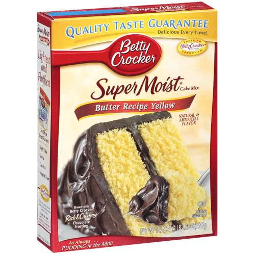 General Mills Betty Crocker Super Moist Cake Mix, 18.25 oz - Walmart ...