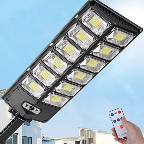 1000000LM LED Outdoor Solar Street Light - Ultra-Bright, IP65 Waterproof, Easy Installation for Yard, Garage, Garden, Parking Lot