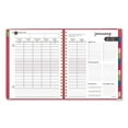 thumbnail image 2 of Harmony Weekly/Monthly Hardcover Planner, 11 x 8.5, Berry Cover, 13-Month (Jan to Jan): 2023 to 2024 | Bundle of 5, 2 of 6