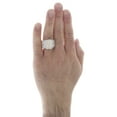 thumbnail image 5 of 10K Yellow Gold Round & Baguette Diamond 19mm Octagon Cluster Pinky Ring 2.65 CT, 5 of 5