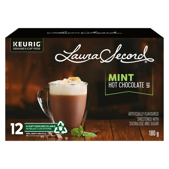 Keurig® Laura Secord® Mélange à chocolat chaud à la menthe capsule K-Cup® 12 Capsules K-Cup®