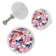thumbnail image 2 of 4 Pcs Skull Knobs for Kitchen Cabinet Cupboard Dresser Bookcase Drawer Pulls Handles Round Home Decor, 2 of 5