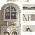 thumbnail image 6 of ANHDAH Wall Cabinet Over Toilet with 2-Door Medicine Storage & Adjustable Shelf, Space-Saving Mounted Organizer for Bathroom Towels & Cosmetics, 6 of 7