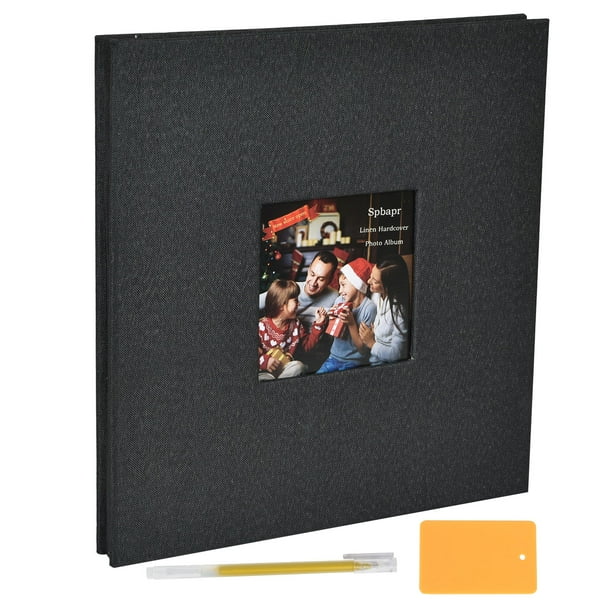 Coolmade Large Photo Album Self Adhesive for 4x6 8x10 Pictures Linen