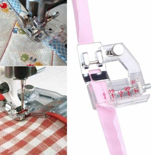 60pcs Fabric Bias Binding Tape Maker Kit Binder Foot for Sewing & Quilting DIY