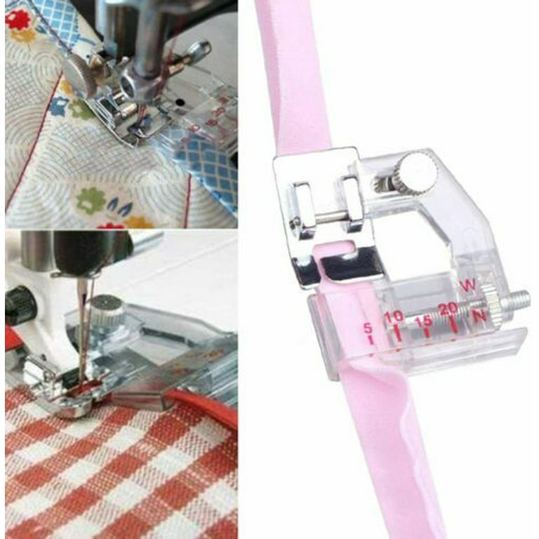 60pcs Fabric Bias Binding Tape Maker Kit Binder Foot for Sewing & Quilting DIY