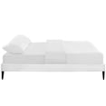 thumbnail image 5 of Modway Tessie Queen Vinyl Bed Frame with Squared Tapered Legs in White, 5 of 6