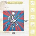 thumbnail image 2 of 5 Pack Skeleton Rock Guitar Baby Muslin Washcloths, Soft Absorbent Face Towel Burp Cloths Cotton Bath Wipes Infant Wash Cloth for Newborn Boys Girls, 2 of 7