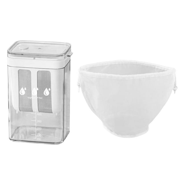 Lipstore Yaourtière Gadget Facile à Nettoyer Récipient Réutilisable Multifonctionnel Whey 1100ml avec Échelle