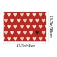 thumbnail image 3 of FYTPOV Rectangle Placemats, Romantic Printed Placemats for Kitchen and Dining, Valentines Day Decorations, Christmas Placemats for Party Home Decor, Table Decor, 18x14 in, 3 of 6