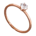 thumbnail image 2 of Titanium Steel Ring Female Personality 18 Rose Gold Plated Ring, 2 of 17