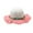 Pink, variant on Cethrio Kids Girls Fedora Hats, Wide Brim Summer Beach Straw Hats Sun Hats Hot Pink Size 3-7 T