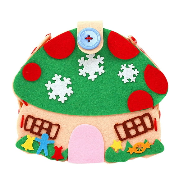 Gpaecead Sewing Kit for Kids Christmas Toddlers Felt Bags DIY Set for Girls and Boys Preschool Educational Beginners Sewing Kit Xmas Holiday Activity Gift Supplies