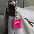 thumbnail image 3 of Girls Just Wanna Have Fundamental Rights Stainless Steel 1oz Mini Flask Key Chain, 3 of 3