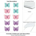 thumbnail image 6 of Big Dot of Happiness Beautiful Butterfly - Lawn Decorations - Outdoor Floral Baby Shower or Birthday Party Yard Decorations - 10 Piece, 6 of 8