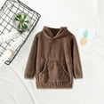 thumbnail image 5 of biudgviw Oversized Sweatshirt for Children Soft Knit Long Sleeve Cute Pullover Tops Lounge Winter Fleece Hoodies with Pockets, 5 of 7