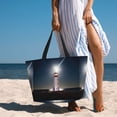 thumbnail image 4 of KLL Peggy's Cove Lighthouse Print Large Beach Tote Bag Women Waterproof Sandproof Zipper Beach Tote Bag for Pool Gym Grocery Travel with Wet Pocket, 4 of 7