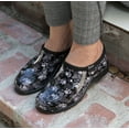 thumbnail image 3 of Sloggers Waterproof Garden Shoe for Women – Outdoor Slip-On Rain and Garden Clogs with Premium Comfort Support Insole, (Paw Print Black and White), (Size 10), 3 of 7