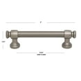 thumbnail image 4 of GlideRite 3-3/4 in. (96mm) Center-Center Smooth Cabinet Bar Pull, Graphite Gray - 4787-96-GPH, 10 Pack, 4 of 4