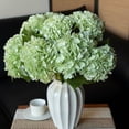 thumbnail image 2 of 3PCS 22 inch Lifelike Artificial Hydrangea Large Real Touch Flowers Artificial Flowers Dry Flowers Outdoor Wedding Christmas Office Family Party Living Room Table Decoration (Light Green), 2 of 7