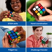 Rubik’s Cube, The Original 3x3 Color-Matching Puzzle Classic Problem-Solving Challenging Brain Teaser Fidget Toy, for Adults & Kids Ages 8 and up