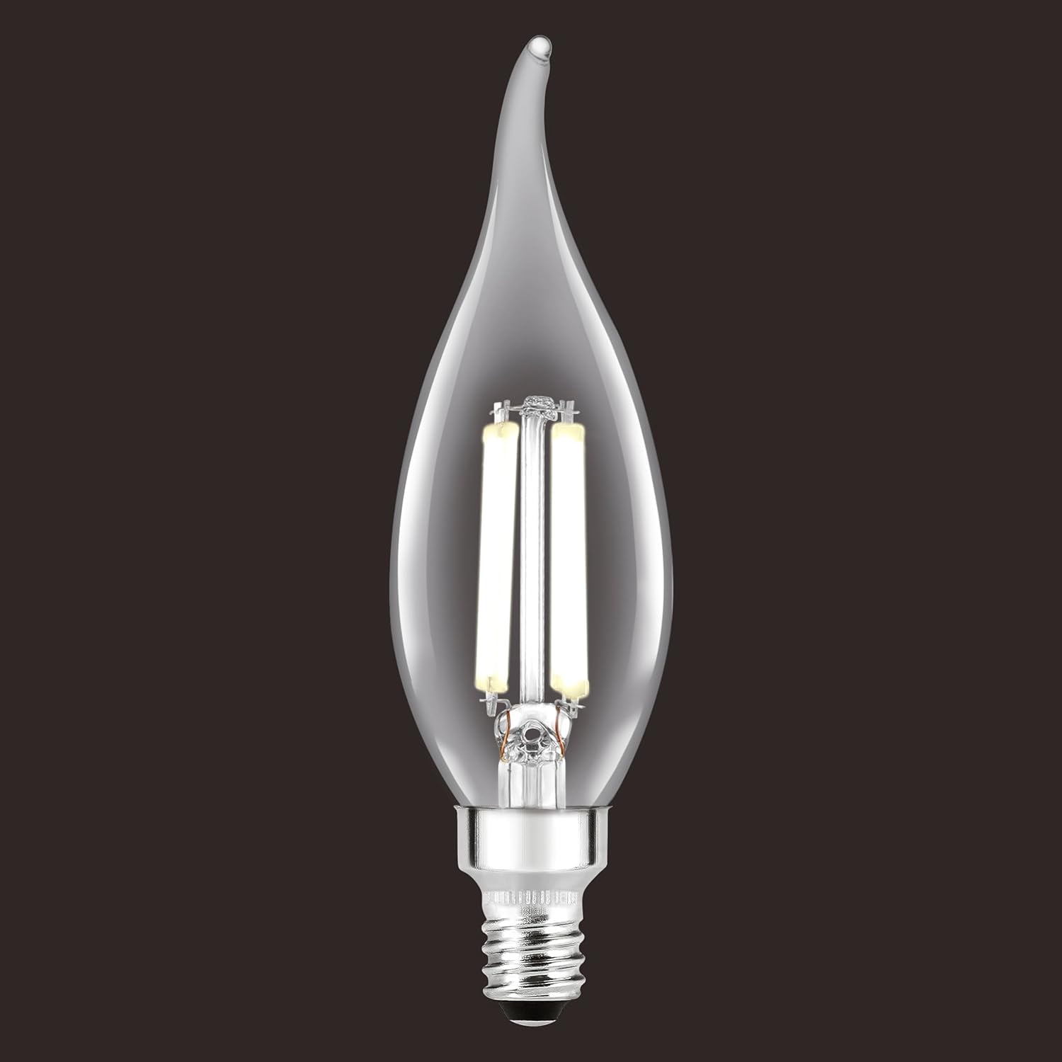 SYLVANIA LED 3.5W (40W Equivalent) Soft White Decor Light Bulbs, B10, White Filament, E12 (12 pack)