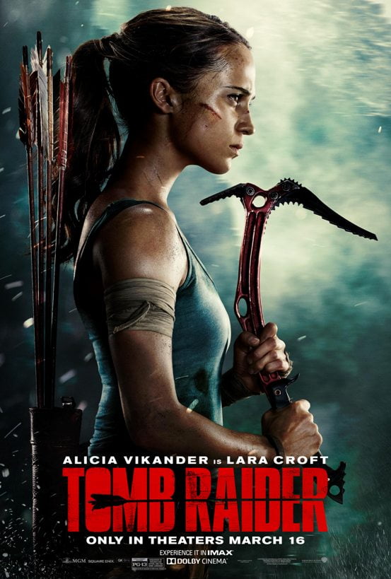 36x24 40 Inch G072 Tomb Raider Movie 2018 Alicia Vikander Poster Silk Decoration 
