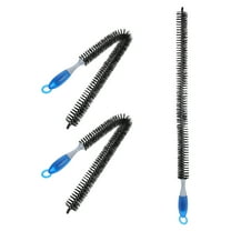 WORGEOUS 3pcs Dust Cleaning Brush Set Versatile Condenser Coil Home Radiator Cleaning Brush Longer Handle Brush Car Engine System Cleaner