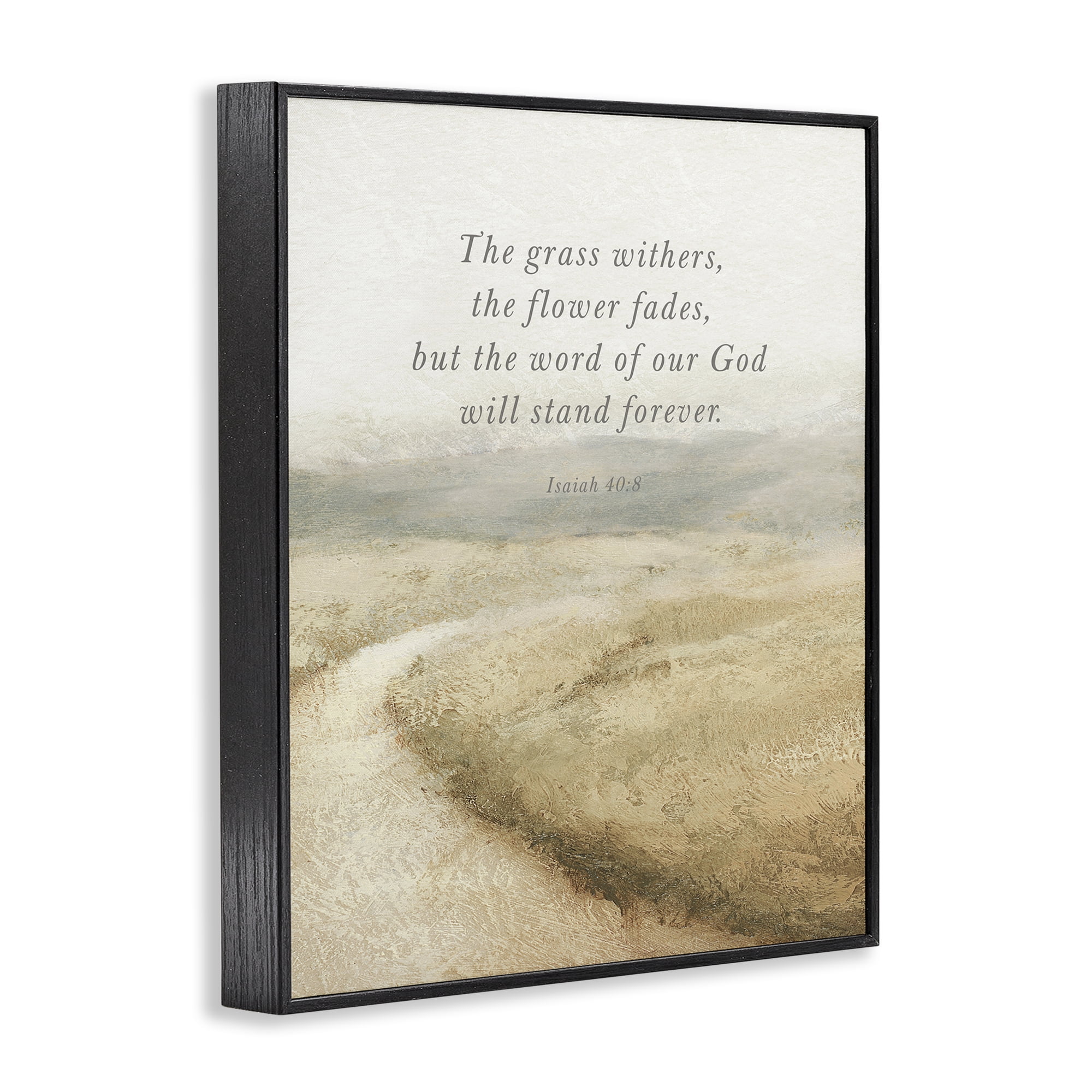 Stupell Industries Word Of God Isaiah Proverb Black Framed Giclee Art, design by John Spaeth