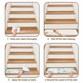 thumbnail image 6 of Coastal Sage Green Starfish Stair Treads Non Slip for Steps Nautical Minimalist Ocean Summer 4 Pcs Reusable Adhesive Stair Runner Mats for Dogs Elders Carpet Treads Rugs for Staircase 8x30 In, 6 of 9