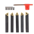 thumbnail image 2 of EPOTOOR 1/2 Inch Lathe Indexable Carbide Inserts Suitable for Finishing Operations with Turning Tools Drill Holder Kit TCMT16T304 with Case 5 Pieces, 2 of 5