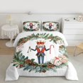 thumbnail image 2 of Manfei Xmas Nutcracker 3 Pieces Queen Comforter Set for Teens Boys Girls,Merry Christmas Ultra Soft Bedding Sets,Happy New Year Bedding Comforter Set,Breathable Home Decor,Reversible, 2 of 8
