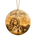 thumbnail image 2 of Dolly Memorial Parton Christmas Ornament Commemorative Hanging Tree Pendant for Home Office Shelf Decor Dolly Gifts for Women Festive Party Accessories, 2 of 6