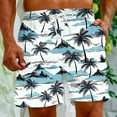 thumbnail image 5 of Mqqzkk Mens Graphic Shorts Summer Casual Flat Front Shorts Drawstring Elastic Waist Cool Streetwear Beach Vacation Shorts with Pockets, 5 of 8