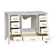 thumbnail image 5 of Horizon 48" Bathroom Vanity with White Cabinet and Engineered Carrara Top, 5 of 6